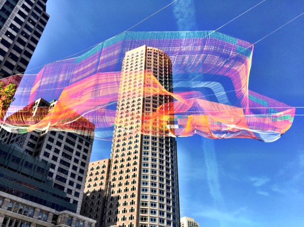 Indira Ganesan, Janet Echelman's Public Art, boston2015